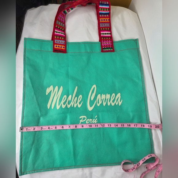 Meche Correa 19"x19" Large Shopping Bag with Manta Inca- Multicolor Straps - Picture 9 of 11